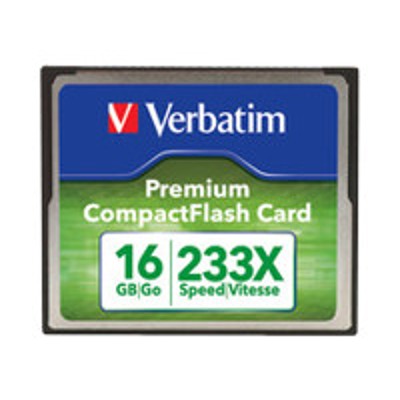 Verbatim 97982 Premium - Flash memory card - 16 GB - 60x/66x - CompactFlash Verbatim 97982 Premium - Flash memory card - 16 GB - 60x/66x - CompactFlash
