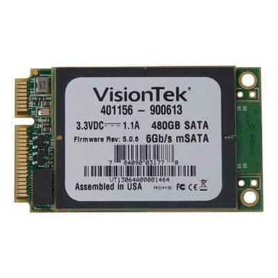 Visiontek 900613 Solid state drive - 480 GB - internal - mSATA - SATA 6Gb/s Visiontek 900613 Solid state drive - 480 GB - internal - mSATA - SATA 6Gb/s