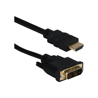 QVS HDVIG 2MC Video cable single link HDMI DVI DVI D M to HDMI M 6.6 ft double shielded black