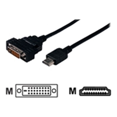 QVS HDVIA 3M Premium Video cable HDMI DVI 19 pin HDMI M to DVI D M 10 ft double shielded