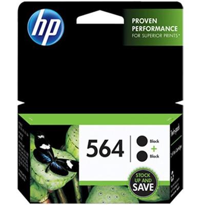 HP Inc. C2P51FN 140 564 2 pack 2 pack 6 ml black original ink cartridge for Deskjet 35XX Photosmart 55XX 55XX B111 6520 65XX B211 75XX 75XX C3