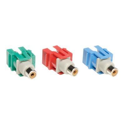 TrippLite A008-000-KJ Component Video Keystone Snap-In Module Kit ( R G B ) TrippLite A008-000-KJ Component Video Keystone Snap-In Module Kit ( R G B )