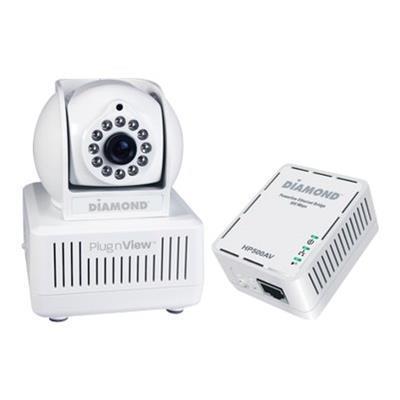 Diamond Multimedia HP500CK PlugnView Remote Home Monitoring Internet Night Vision Security Camera kit Baby monitoring system 1 camera s CMOS