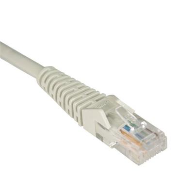 TrippLite N001 030 GY 30ft Cat5e Cat5 Snagless Molded Patch Cable RJ45 M M Gray 30 Patch cable RJ 45 M to RJ 45 M 30 ft UTP CAT 5e molded sn