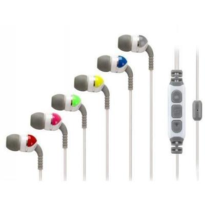 Scosche Idrs356m Idr355m Increased Dynamic Range Sport Earphones With Tapline Remote & Mic And Color Caps