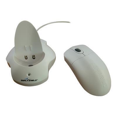Seal Shield STWM042W Silver Storm Waterproof Mouse optical wireless 2.4 GHz USB wireless receiver white