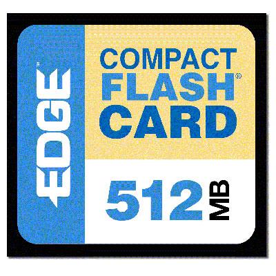 Edge Memory PE179502 Digital Media Premium Flash memory card 512 MB CompactFlash