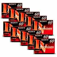 10 Pack of Sony Premium DV Tapes (DV60PRL)
