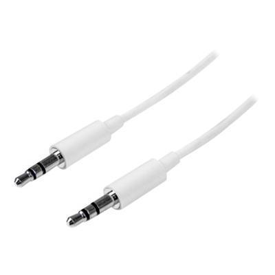StarTech.com MU3MMMSWH 3m White Slim 3.5mm Stereo Audio Cable - 3.5mm Audio Aux Stereo - Male to Male Headphone Cable - 2x Mini Jack (M) StarTech.com MU3MMMSWH 3m White Slim 3.5mm Stereo Audio Cable - 3.5mm Audio Aux Stereo - Male to Male Headphone Cable - 2x Mini Jack (M)