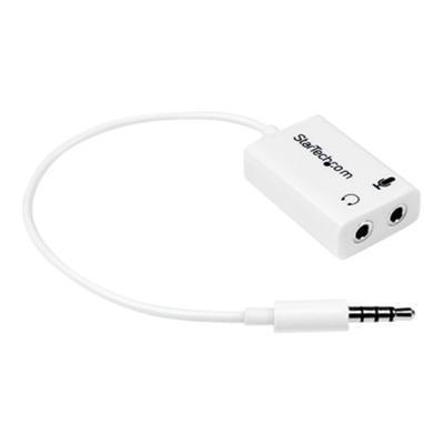 StarTech.com MUYHSMFFADW 3.5mm 4 Position to 2x 3 Position 3.5mm Headset Splitter Adapter M/F - White Headphone Microphone Splitter - 4 pin / 4 pole StarTech.com MUYHSMFFADW 3.5mm 4 Position to 2x 3 Position 3.5mm Headset Splitter Adapter M/F - White Headphone Microphone Splitter - 4 pin / 4 pole