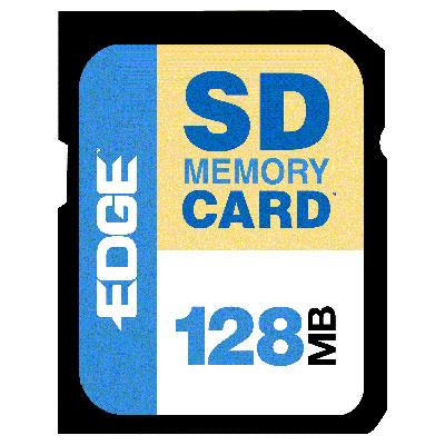 128MB Secure Digital (SD) card.