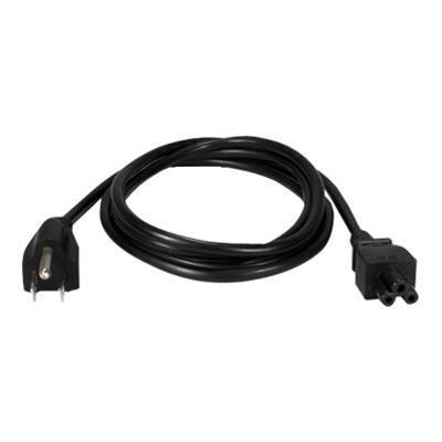 QVS CC331NB-B06 3-Prong Notebook / Laptop Power Cord - Power cable - IEC 60320 C5 M to NEMA 5-15 M - 6 ft - molded - black