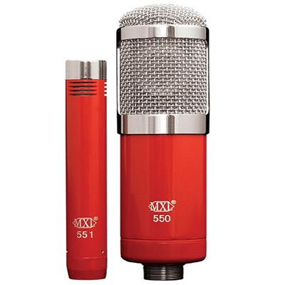 MXL 550551R 550/551R Microphone Ensemble - Red MXL 550551R 550/551R Microphone Ensemble - Red