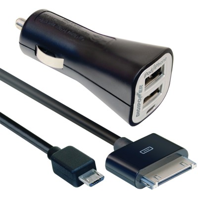 Digipower Solutions SP-PC200 2.1 AMP DUAL USB CAR CHARGER Digipower Solutions SP-PC200 2.1 AMP DUAL USB CAR CHARGER
