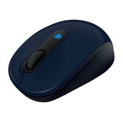 Microsoft 43U 00011 Sculpt Mobile Mouse Mouse optical 3 buttons wireless 2.4 GHz USB wireless receiver wool blue