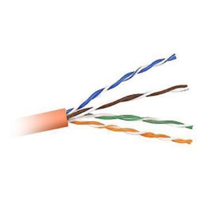 Belkin A7L504 1000 ORG Bulk cable 1000 ft UTP CAT 5e solid orange