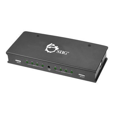 SIIG CE H20Y11 S1 4x2 HDMI Matrix Switch with 3DTV Support Video audio switch desktop