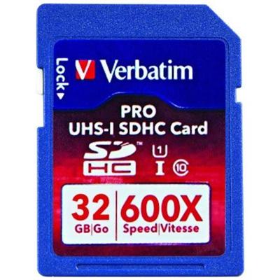 Verbatim 98047 PRO Series Flash memory card 32 GB UHS Class 1 Class10 600x SDHC UHS I