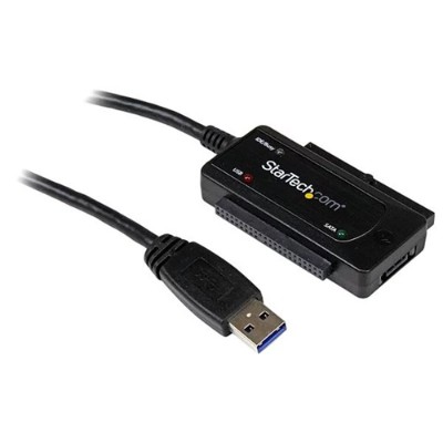 StarTech.com USB3SSATAIDE USB 3.0 to SATA or IDE Hard Drive Adapter Converter 2.5 3.5 IDE and SATA HDD SSD to USB 3 Adapter Converter