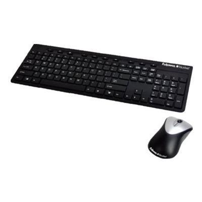 Fellowes 9893601 Slimline Cordless Combo with Antimicrobial Protection - Keyboard and mouse set - wireless - 2.4 GHz Fellowes 9893601 Slimline Cordless Combo with Antimicrobial Protection - Keyboard and mouse set - wireless - 2.4 GHz
