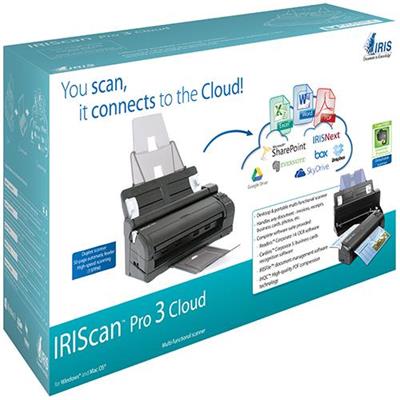 Iris 457893 can Pro3 Cloud - Document scanner - Duplex - Legal - 600 dpi - up to 15 ppm (mono) / up to 7 ppm (color) - ADF (50 pages) - up to 1000 scans per day Iris 457893 can Pro3 Cloud - Document scanner - Duplex - Legal - 600 dpi - up to 15 ppm (mono) / up to 7 ppm (color) - ADF (50 pages) - up to 1000 scans per day