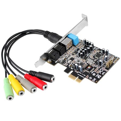 SIIG IC 710211 S1 Dual Profile PCI Express 7.1 Channel Sound Card
