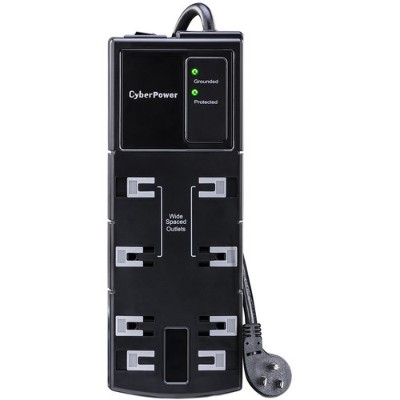 Cyberpower CSB806 Essential Series CSB806 Surge protector AC 125 V output connectors 8