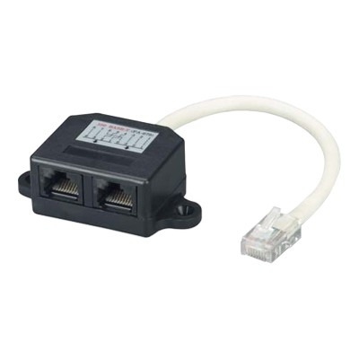 Black Box FAU962 CAT5e Economiser/Doubler - Network splitter - RJ-45 (M) to RJ-45 (F) - UTP - CAT 5e Black Box FAU962 CAT5e Economiser/Doubler - Network splitter - RJ-45 (M) to RJ-45 (F) - UTP - CAT 5e