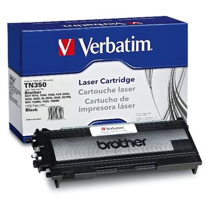 Verbatim 98329 Monochrome toner cartridge equivalent to Brother TN350 for Brother DCP 7020 HL 2030 2040 2070 MFC 7220 7225 7420 7820 IntelliFAX 2