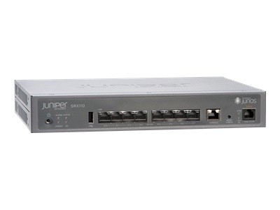 Juniper Networks SRX110H2 VA SRX110 Services Gateway Security appliance 8 ports 100Mb LAN RS 232 X.21 V.35 RS 449 DSL modem VDSL VDSL2 1U rack