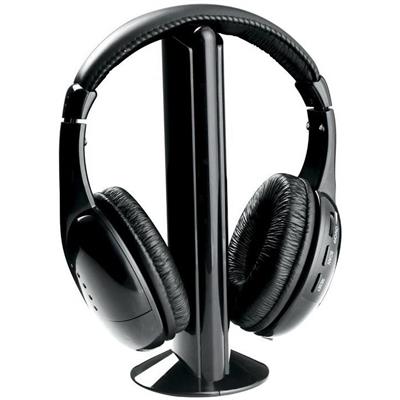 Naxa Electronics NE922A Professional 5-In-1 Wireless Headphone System - Black Naxa Electronics NE922A Professional 5-In-1 Wireless Headphone System - Black