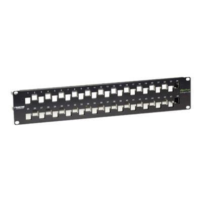 Black Box C6AMP70-48 GigaTrue CAT6A Staggered Blank Patch Panel - Patch panel - 2U - 19 - 48 ports Black Box C6AMP70-48 GigaTrue CAT6A Staggered Blank Patch Panel - Patch panel - 2U - 19 - 48 ports