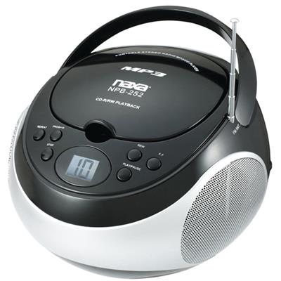 Naxa Electronics NPB252BK NAXA NPB252BK PORTABLE CD/MP3 PLAYER WI Naxa Electronics NPB252BK NAXA NPB252BK PORTABLE CD/MP3 PLAYER WI