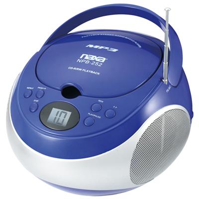 Naxa Electronics NPB252BL NAXA NPB252BL PORTABLE CD/MP3 PLAYER WI Naxa Electronics NPB252BL NAXA NPB252BL PORTABLE CD/MP3 PLAYER WI