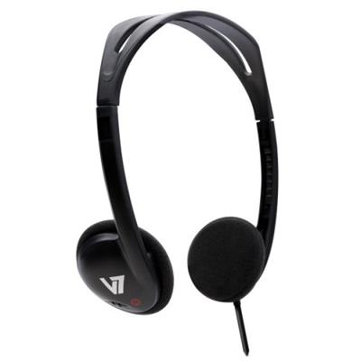 V7 HA300 2NP HA300 Headphones on ear 3.5 mm jack black