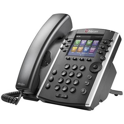 Polycom 2200 46157 025 VVX 400 VoIP phone SIP 12 lines
