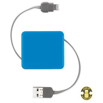 Scosche I2boxbl Boltbox Retractable Charge & Sync Cable For Lightning Devices - Blue