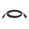 Premium double-shielded cable with tinned copper braid and aluminum mylar foil feature twisted 28/20 AWG data lines