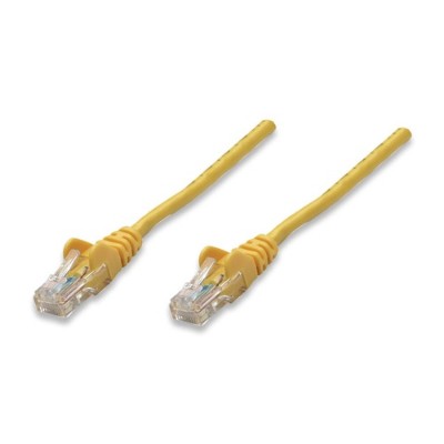 Intellinet Network Solutions 319744 7ft Cat5e RJ 45 Male RJ 45 Male Patch Cable Yellow