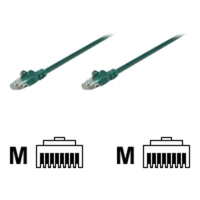Intellinet Network Solutions 318990 Patch cable RJ 45 M to RJ 45 M 6.6 ft UTP CAT 5e molded snagless green