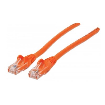 Intellinet Network Solutions 342292 25ft Cat6 RJ 45 Male RJ 45 Male UTP Network Patch Cable Orange