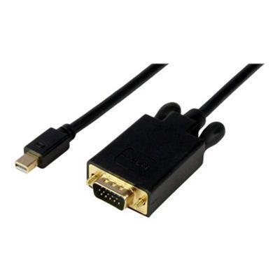 StarTech.com MDP2VGAMM3B 3 ft Mini DisplayPort to VGA Active Adapter Cable mDP to VGA Video Converter for Mac PC 1920x1200 Black