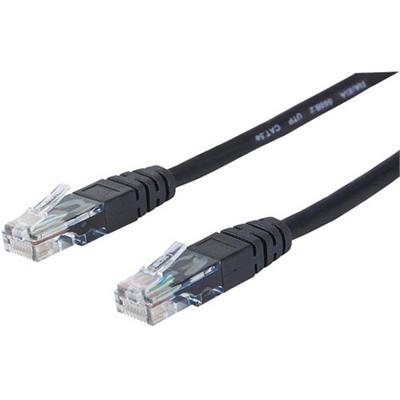 Manhattan 732666 Network cable RJ 45 M to RJ 45 M 23 ft UTP CAT 5e booted snagless black