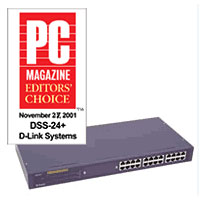 DSS-24+ 10/100 24 Port Rackmount Switch w/Slot for Fiber Module