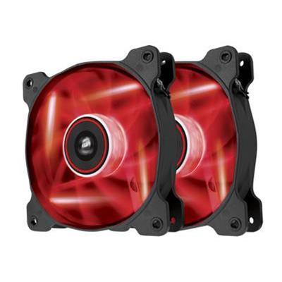 Corsair Memory CO 9050016 RLED Air Series LED AF120 Quiet Edition Case fan 120 mm red pack of 2