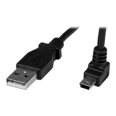 StarTech.com USBAMB1MU 1m Mini USB Cable A to Up Angle Mini B USB cable USB M to mini USB Type B M 3.3 ft 90° connector black