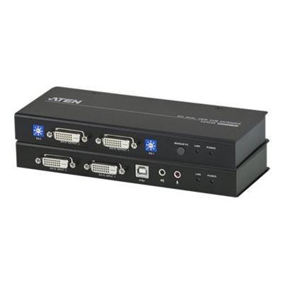 Aten Technology CE604 CE 604 Local and Remote Units KVM audio serial extender USB up to 197 ft
