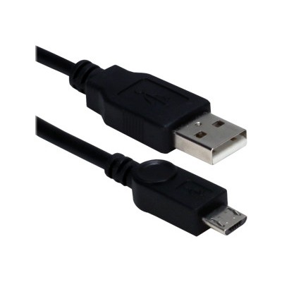 QVS USB2P 02 USB cable Micro USB Type B M to USB M 2 ft molded black