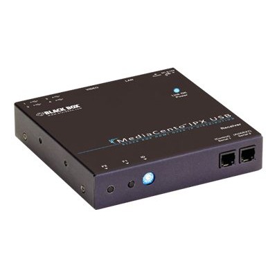 Black Box UVX-HDMI-POE-RX MediaCento USB Receiver - Video/audio/USB extender - up to 328 ft Black Box UVX-HDMI-POE-RX MediaCento USB Receiver - Video/audio/USB extender - up to 328 ft