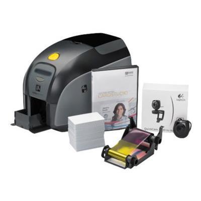 Zebra Tech Z11 0000B000US00 ZXP Series 1 QuikCard ID Solution Plastic card printer color dye sublimation CR 80 Card 3.37 in x 2.13 in 300 dpi up t